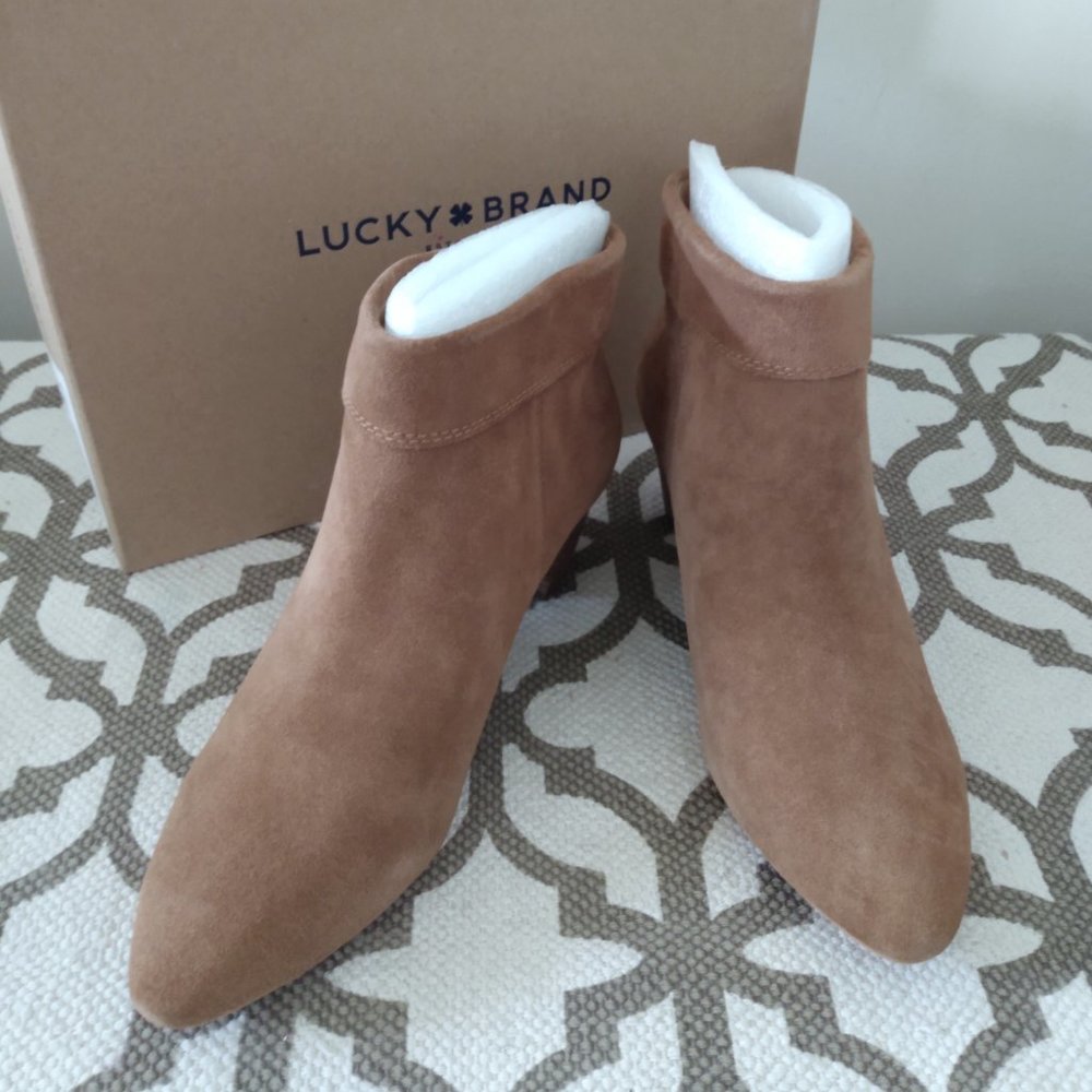 Lucky Brand Zakina Suede Ankle Boot